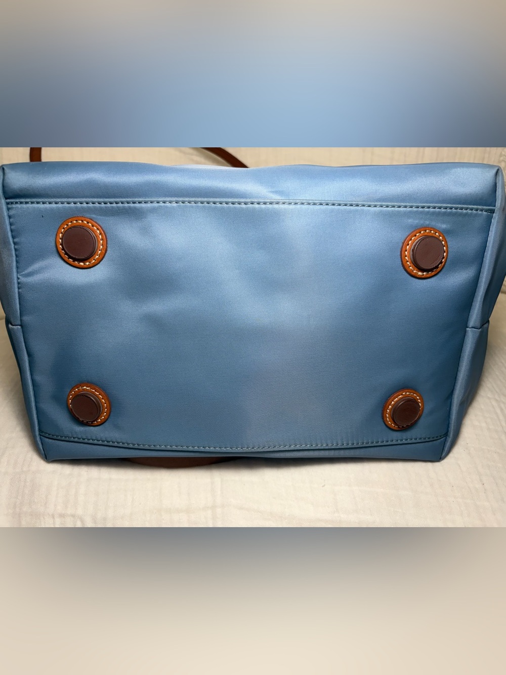 Dooney & Bourke Windham Nylon Leighton Tote Blue - Picture 10 of 10